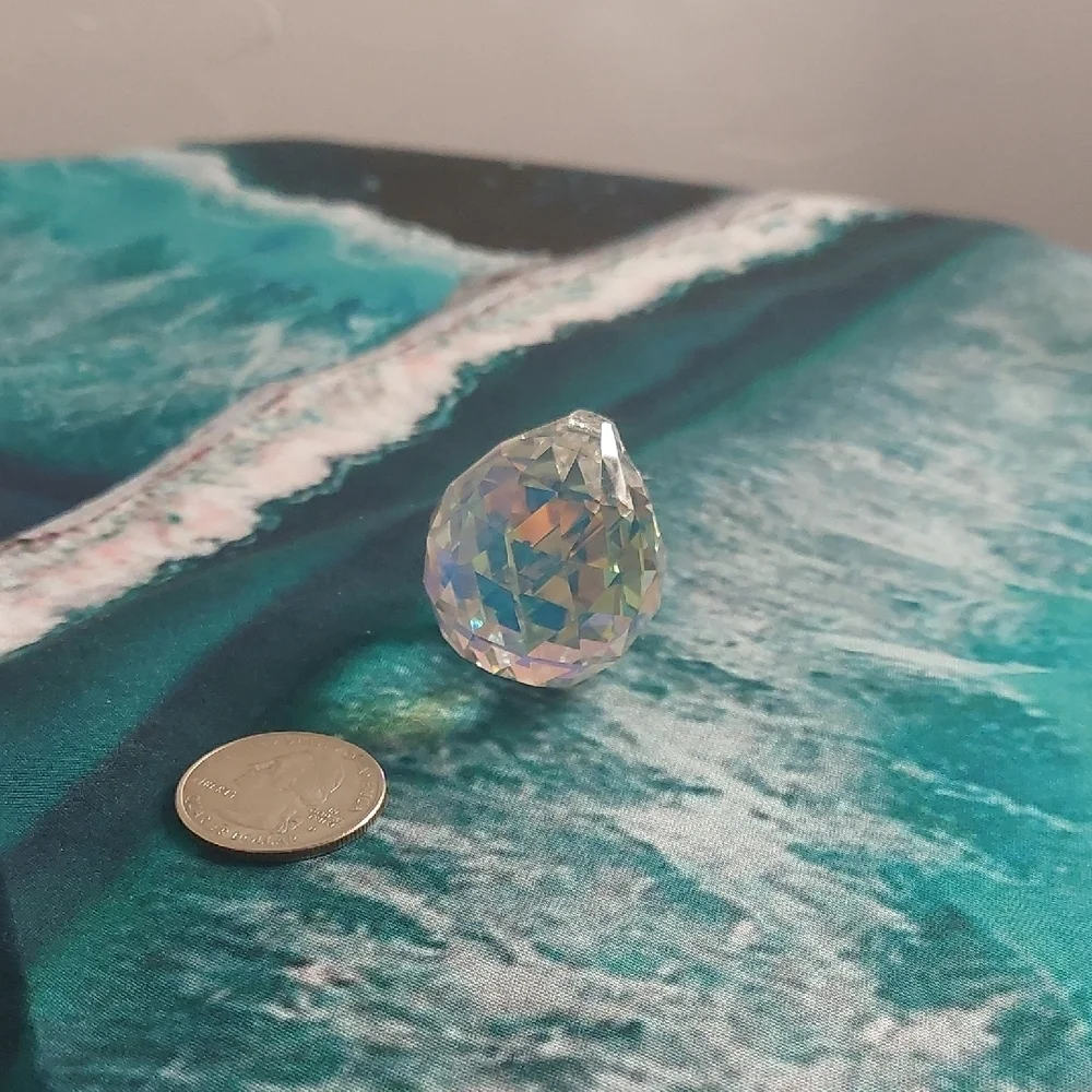 Iridescent Teardrop Crystal Prism
